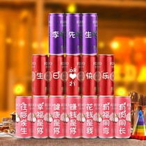RIO Coke custom pop can diy lettering with girlfriends Birthday Decoration Scene Arrangement Gift Girls Practical