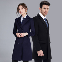 Professional clothing mobile work clothes for men and women with the same woolen coat slim cotton thickened woolen jacket tooling autumn and winter