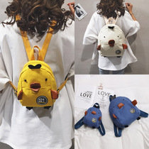 Childrens infant garden 1-3 years old 2 small school bags baby boys and girls backpack mini cartoon canvas backpack