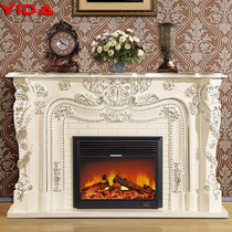 1 5 meters 1 8 meters European fireplace decorative cabinet Simple American solid wood mantel TV cabinet Heating electric fireplace core