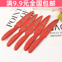 Full 9 9 kitchen stainless steel fruit knife household peeler portable paring knife plastic knife melon fruit knife