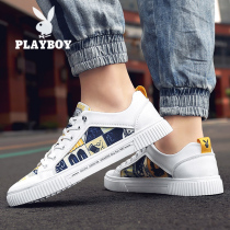 Playboy summer mens shoes breathable trend casual white flat shoes ins wild thin section teen tide shoes