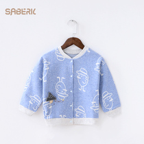 Small Shells Baby Boy Clothing Jacket Spring Autumn Clothes New Thin Male Baby Cardiovert Blouses Girl Long Sleeve Casual Wear