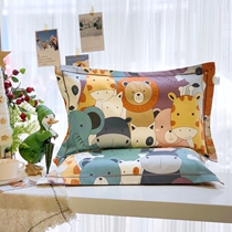 Class A 60 cotton cartoon dinosaur children pillow cover cotton long staple cotton kindergarten baby 30*50 pillow cover