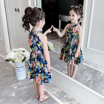 Girls Summer Dress 2022 Childrens Net Red Gas Flower Princess Dress Dress