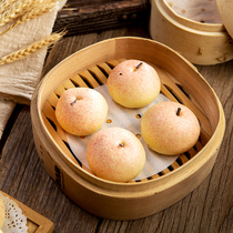 Breakfast snacks 20 children healthy and delicious small apples cartoon steamed buns quicksand bag Hong Kong style cute steamed buns