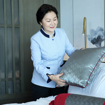 Hotel hotel guest room cleaning clothing long sleeve autumn and winter clothing property housekeeping aunt work clothes PA cleaner set