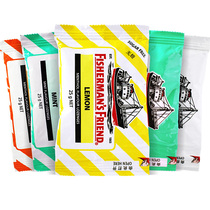 10 Bagged Fishermans Treasure Strong Mint Taste moisturizing sugar UK imports Candy No Sugar Lemon Citrus Pomp Taste