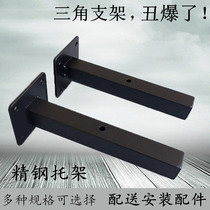 Wall straight pipe shelf Partition bracket Straight pipe support frame Retro bracket process decorative frame