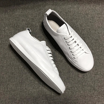 Hong Kong leather breathable small white shoes men 2021 spring and autumn low all trendy shoes white board shoes men Korean casual shoes