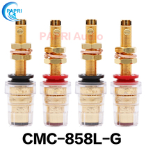 American CMC original imported 858L-G pure copper-plated real gold audio terminal long power amplifier terminal block