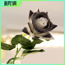 ins Simulation Flower Bouquet Black Rose Black Knight Rose Love and Guardian Home Decoration Shoot Prop