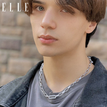ELLE cross chain mens necklace 2021 summer New Tide cool hip hop choker chain necklace thick men and women