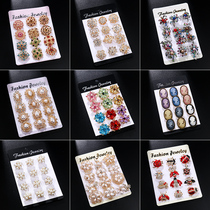 Foreign trade card small brooch retro beauty head Pearl female ins personality pin Japanese and Korean tide Mini jewelry
