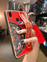 vivox21 back fingerprint version mobile phone case vivo x21i Chinese style silicone x21s screen fingerprint version nex soft case vivo NEX3 protective case x27 lanyard