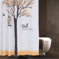 American bathroom opaque pastoral shower curtain waterproof thickened mildew-proof bathroom shower curtain partition curtain waterproof cloth curtain