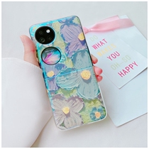 Flowers apply Huawei p50pocket mobile phone shell new p50 treasure box folding screen full package anti-fall protective sleeve woman