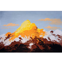 Tong Derecorded Gold Mountain Living room bedroom Decorative Painting Collection Pure Hand Painting