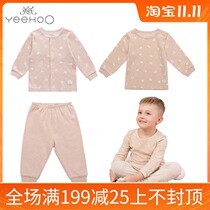 3 fold English baby underwear organic color cotton clothes cotton pullover autumn pants 174701