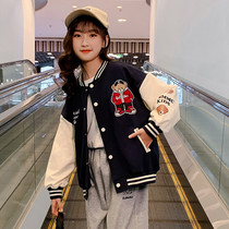 Girl Coats Spring Autumn Money 2022 New Spring Clothing Children Baseball Clothes Tennis Red Jackets Big Boy Tide Clothing Street Trendy