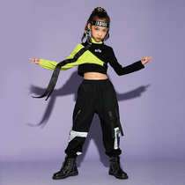 Girl Street Dance Suit Jazz Dance Costumes Children Hip Hop Outfits Girl Walk Show Navel Surge Jazz Show