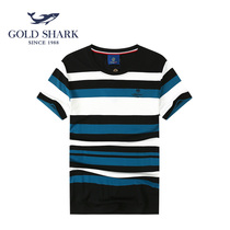 GOLD SHARK Golden Shark ATX21908 Mens Clothing Mall The Same Striped Short Sleeve T-shirt Mens Undershirt