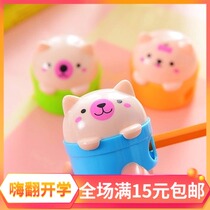 Korea Creative Stationery Wholesale Prize Rolls Pen Knife Sharpened Pencil Knife Pencil Sharpeners Cute Cartoon Little Bear Rolls Pen Knife