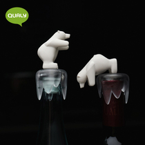 Thai Qualiy Creative Polar Bear Wine Stopper Cork Red Wine Plug Wine Champagne Seal Stopper Wine