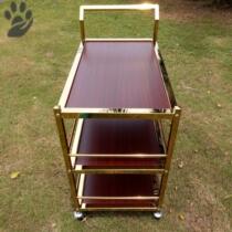 Three-story dining car Beijing roast duck truck hotel food delivery car European hotel restaurant food delivery car luxury trolley