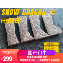 Snow Dragon and beef triangle 500g fresh original cut beef barbecue steak hot pot