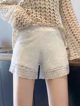  Breathable can be worn outside safety pants womens anti-naked loose leggings shorts lace summer jk white thin section without crimping