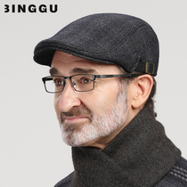 Middle-aged and elderly hats male autumn and winter caps men Spring and Autumn middle-aged father hats winter old man beret