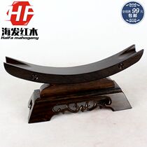 Black sandalwood Ivory stand horn frame treasure knife support frame wishful rack display rack handicraft groove base
