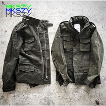 Readymade M65 World War II military fabric embroidery Hosokawa Hsiagawa thick ancient cloth coat
