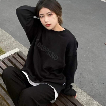 Autumn Winter Clear Cabin Country Tide Big Code Womens Clothing Display Slim Alphabet Frosted Press Glue Foundation Relaxed Country Tide Card Couple Wee Clothes