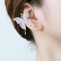 YOUR EARS original super fairy butterfly ear clip painless ear hole Mori one-piece ear clip personality earrings