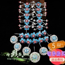 Headwear Tsing Yi Huadan Miss Huadan double-light rhinestones imitation dots silk dots green strings butterflies