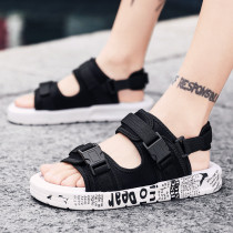 Vietnamese foot sweat sandals mens ins tide slippers summer wear Korean version of personality summer dual-use leisure Net red sandals