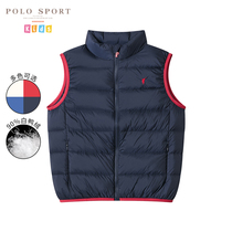 Polo Sports flagship store feather horse boys official new autumn and winter light childrens vest wear outside