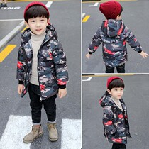 Clearance special baby cotton clothes Boys down cotton clothes winter small childrens clothing new jacket thickened quilted jacket tide 4 years old 3