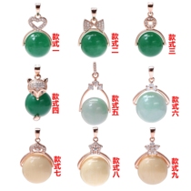 DIY accessories 925 silver drop buckle clip cross hole buckle bull nose hole buckle melon seed buckle left and right hole O4