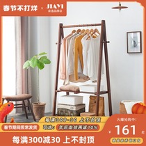 Home escape solid wood bedroom hangers simple clothes rack hangers floor creative solid wood coat rack wooden hangers