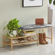 Nordic swapped shoes stool Home doorway Sitting Shoes Cabinet Racks primary and secondary light lavish wearing shoes stool Entrance Door Soft Bag Cushion Bench