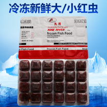 Frozen red worm blood Nematode Migratory Buffalo Heart Burger Fengnian Dried shrimp Parrot Arhat Colorful Fairy Dragon Lantern fish food