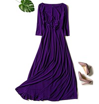 Very fairy god knitted dress female super long to the ankle Fairy foreign trade large size A word small black skirt long dress summer