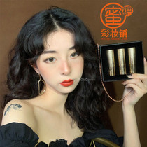 Small gold diamond fine flash Metropolitan Museum joint name Chinese Valentines day men and women friends Limited three color lipstick set gift box