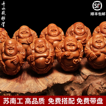 Zhoushan Sunan Gong hand-carved iron core Maitreya olive core bracelet male Lady olive Hu Wen play bracelet