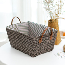 Simple ins household woven dirty clothes basket storage box super large dirty clothes basket toy basket clothing store thickened storage box