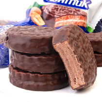 Russian imported sandwich peanut hazelnut chocolate Conggi sandwich biscuit snacks New Year Goods