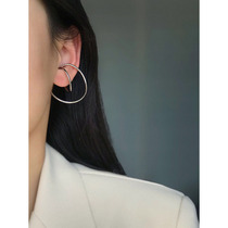 White Great Aunt 138 Metal Fave Horseshoe Clip Retro personality No pain High sensational ear hanging without ear clip